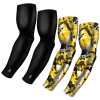 B-Driven Sports Sports Arm Sleeve Bundles 4-Pack Bundle | Solid/Flake Camo | Black Bundle 3