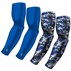 B-Driven Sports Sports Arm Sleeve Bundles 4-Pack Bundle | Solid/Wild | Blue Royal Bright Bundle 1
