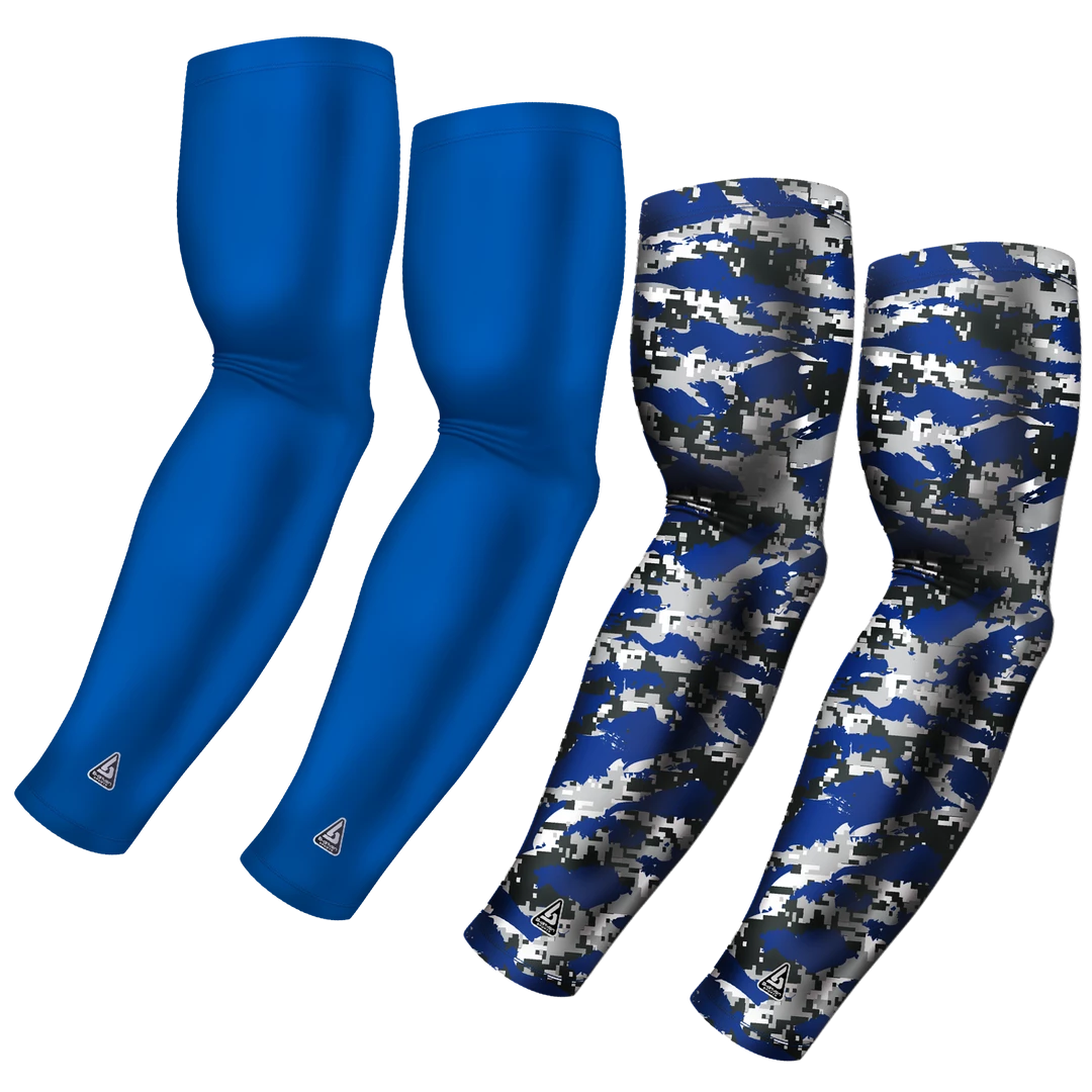 B-Driven Sports Sports Arm Sleeve Bundles 4-Pack Bundle | Solid/Wild | Blue Royal Bright Bundle 1 3 B-Driven Sports Sports Arm Sleeve Bundles 4-Pack Bundle | Solid/Wild | Blue Royal Bright Bundle 1