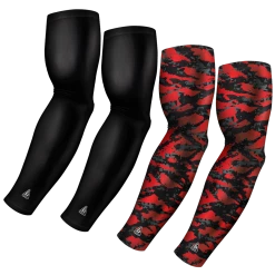 B-Driven Sports Sports Arm Sleeve Bundles 4-Pack Bundle | Solid/Wild | Black Bundle 4