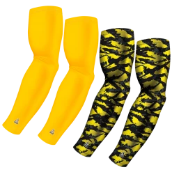 B-Driven Sports Sports Arm Sleeve Bundles 4-Pack Bundle | Solid/Wild | Yellow Bright Bundle 2