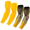 B-Driven Sports Sports Arm Sleeve Bundles 4-Pack Bundle | Solid/Streaks | Yellow Standard Bundle 5