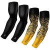 B-Driven Sports Sports Arm Sleeve Bundles 4-Pack Bundle | Solid/Confetti | Black Bundle 8
