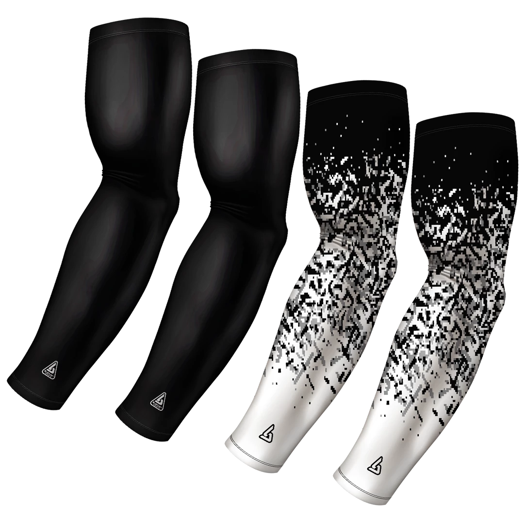 B-Driven Sports 4-Pack Bundle | Solid/Confetti | Black Bundle 13 Sports Arm Sleeve Bundles 3 B-Driven Sports 4-Pack Bundle | Solid/Confetti | Black Bundle 13 Sports Arm Sleeve Bundles