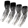 B-Driven Sports Sports Arm Sleeve Bundles 4-pack Bundle | Confetti/Streaks |Black
