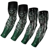 B-Driven Sports Sports Arm Sleeve Bundles 4-pack Bundle | Confetti/Streaks |Green 1