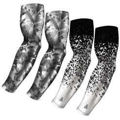 B-Driven Sports 4-pack Bundle | Flake/Confetti | Grey 1 Sports Arm Sleeve Bundles