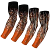 B-Driven Sports Sports Arm Sleeve Bundles 4-pack Bundle | Confetti/Streaks |Orange 1