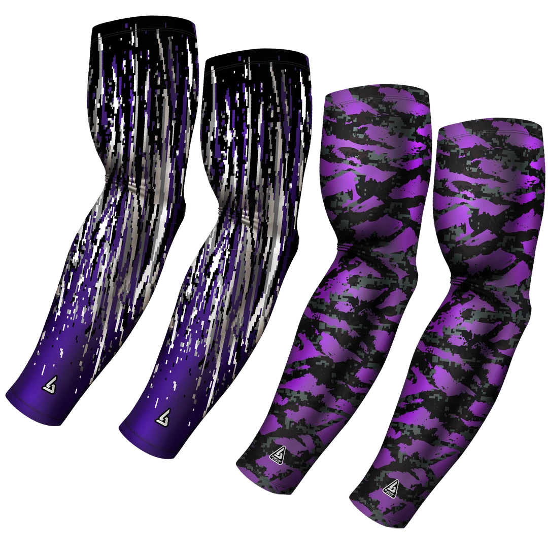 B-Driven Sports 4-pack Bundle | Confetti/Wild | Purple 2 Sports Arm Sleeve Bundles 3 B-Driven Sports 4-pack Bundle | Confetti/Wild | Purple 2 Sports Arm Sleeve Bundles