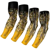 B-Driven Sports Sports Arm Sleeve Bundles 4-pack Bundle | Confetti/Streaks |Yellow 2