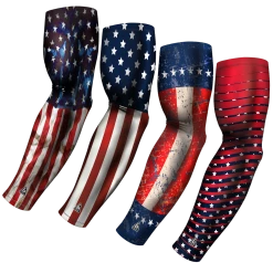 B-Driven Sports Sports Arm Sleeve Bundles 4-pack Bundle | Patriot | Patriot Bundle 2