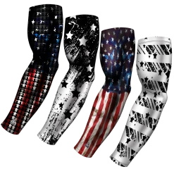 B-Driven Sports Sports Arm Sleeve Bundles 4-pack Bundle | Patriot | Patriot Bundle 3
