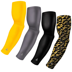 B-Driven Sports 4-pack Bundle | Solid/Digital Camo | Yellow 1 Sports Arm Sleeve Bundles