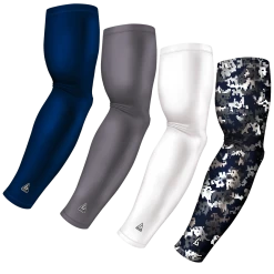 B-Driven Sports Sports Arm Sleeve Bundles 4-pack Bundle | Solid/Digital Viper | Navy Blue 1