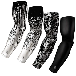 B-Driven Sports 4-pack Bundle | Streaks/Confetti/Graffiti/Solid | Black 2 Sports Arm Sleeve Bundles