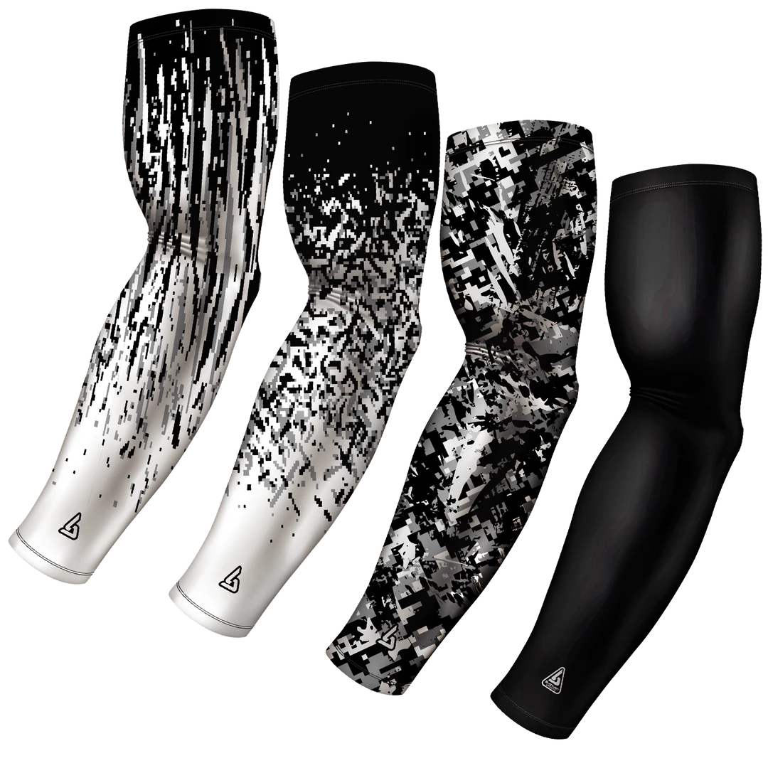 B-Driven Sports 4-pack Bundle | Streaks/Confetti/Graffiti/Solid | Black 2 Sports Arm Sleeve Bundles 3 B-Driven Sports 4-pack Bundle | Streaks/Confetti/Graffiti/Solid | Black 2 Sports Arm Sleeve Bundles