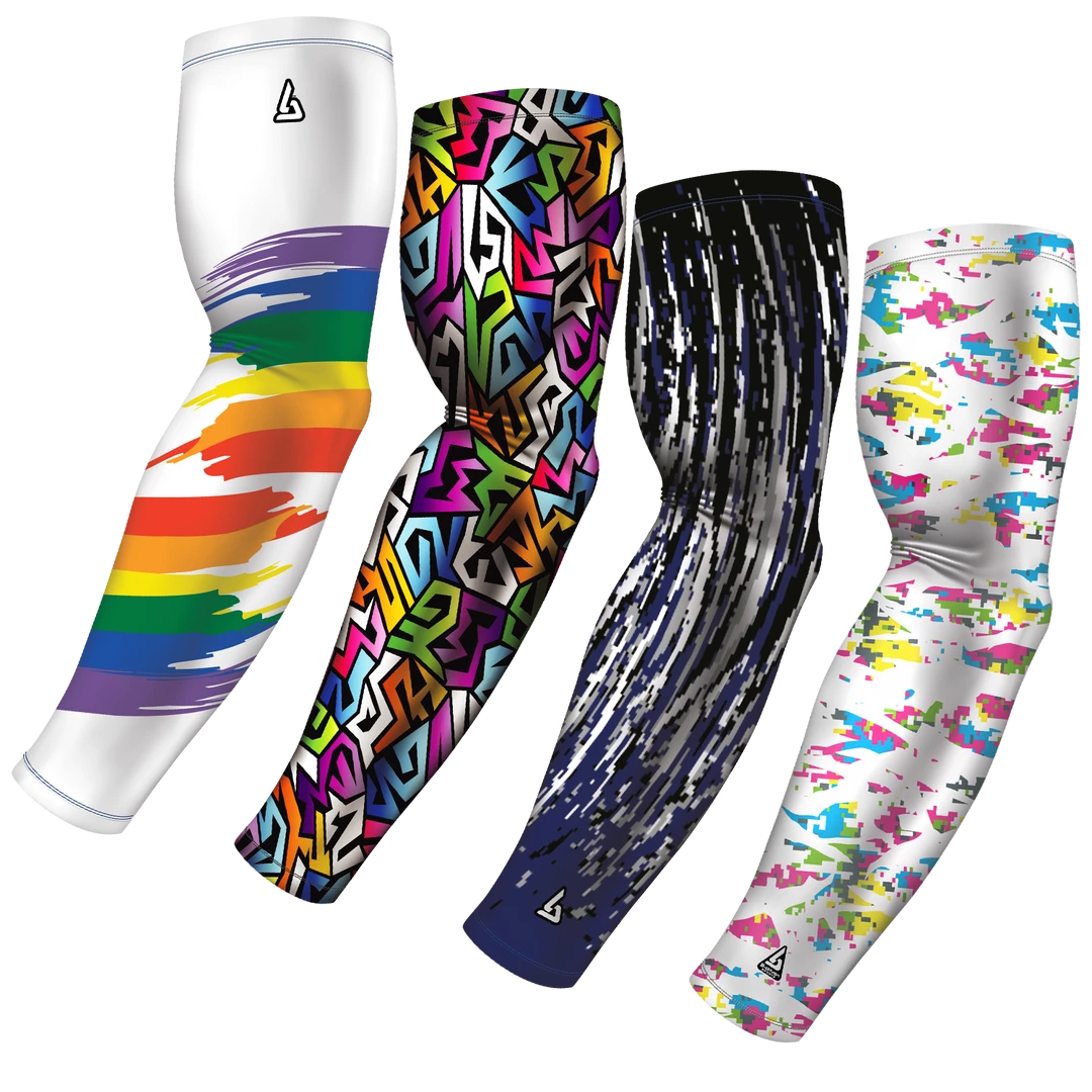 B-Driven Sports 4-pack Bundle | Rainbow/Wizzard/Autism/Wild | Red 3 Sports Arm Sleeve Bundles 3 B-Driven Sports 4-pack Bundle | Rainbow/Wizzard/Autism/Wild | Red 3 Sports Arm Sleeve Bundles