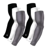B-Driven Sports Sports Arm Sleeve Bundles 6-Pack Bundle | Solids |White/Black/Grey Dark