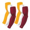 B-Driven Sports Sports Arm Sleeve Bundles 6-pack Bundle | Solids | Maroon Dark/White/Yellow Dark