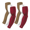 B-Driven Sports 6-pack Bundle | Solids | Maroon Dark/White/Gold Dark Sports Arm Sleeve Bundles