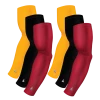 B-Driven Sports 6-pack Bundle | Solids | Maroon Dark/Black/Yellow Dark Sports Arm Sleeve Bundles