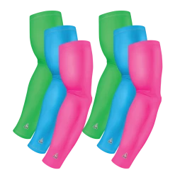 B-Driven Sports 6-pack Bundle | Solids | Pink Light/Blue Carolina/Green Lime Standard