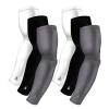 B-Driven Sports Sports Arm Sleeve Bundles 6-pack Bundle | Solids | Grey Dark/Black/White