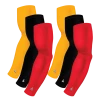 B-Driven Sports Sports Arm Sleeve Bundles 6-pack Bundle | Solids | Maroon Standard/Black/Yellow Dark