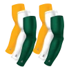 B-Driven Sports Sports Arm Sleeve Bundles 6-pack Bundle | Solids | Green Hunter/White/Yellow Dark