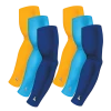 B-Driven Sports 6-pack Bundle | Solids | Blue Royal Standard/Blue Carolina/Yellow Dark Sports Arm Sleeve Bundles 2 B-Driven Sports 6-pack Bundle | Solids | Blue Royal Standard/Blue Carolina/Yellow Dark Sports Arm Sleeve Bundles