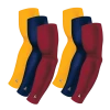 B-Driven Sports Sports Arm Sleeve Bundles 6-pack Bundle | Solids | Maroon Dark/Blue Navy Dark/Yellow Dark