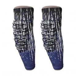 B-Driven Sports Padded Arm Sleeves Pro-Fit Padded Arm Sleeve - Navy Streaks