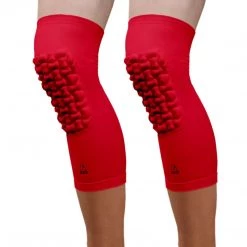 B-Driven Sports Pro-Fit Padded Knee Sleeve - Red (Knee)