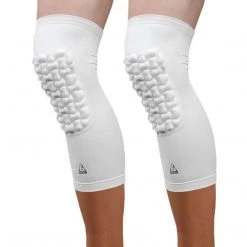 B-Driven Sports Padded Knee Sleeves Pro-Fit Padded Knee Sleeve - White (Knee)