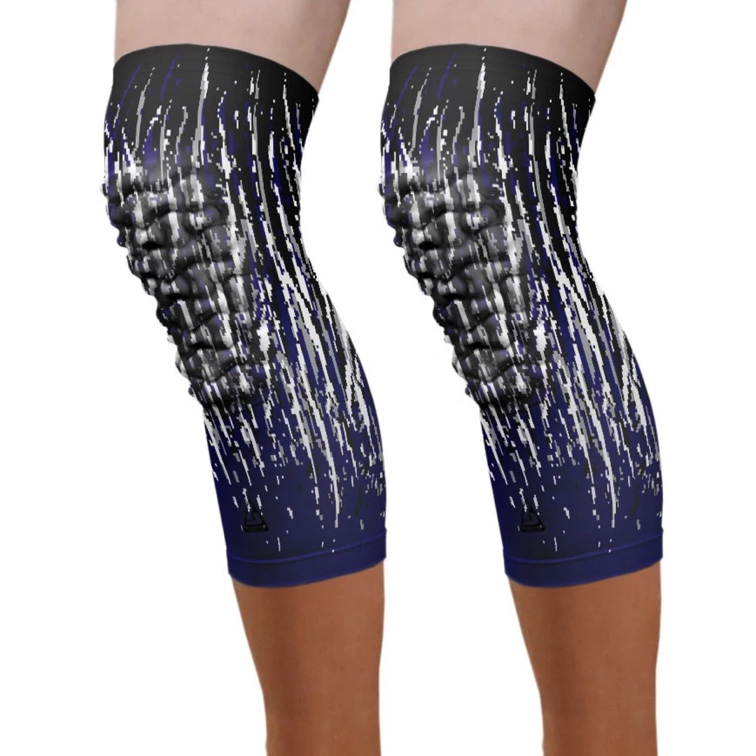 B-Driven Sports Pro-Fit Padded Knee Sleeve - Navy Streaks (Knee) Padded Knee Sleeves 3 B-Driven Sports Pro-Fit Padded Knee Sleeve - Navy Streaks (Knee) Padded Knee Sleeves
