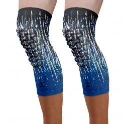 B-Driven Sports Pro-Fit Padded Knee Sleeve - Royal Blue Streaks (Knee)