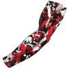 B-Driven Sports Pro-Fit Sports Arm Sleeves Flaked Camo Red Black 1 B-Driven Sports Pro-Fit Sports Arm Sleeves Flaked Camo Red Black