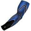 B-Driven Sports Pro-Fit Sports Arm Sleeves Tri Pipes Blue White
