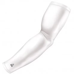B-Driven Sports Solid White Pro-Fit Sports Arm Sleeves