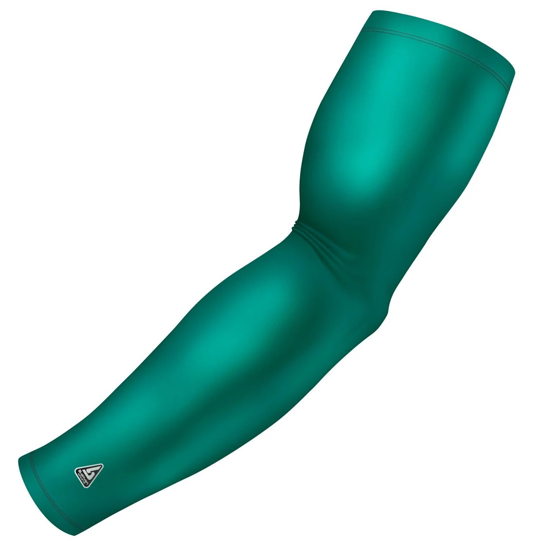 B-Driven Sports Solid Teal / Green Pro-Fit Sports Arm Sleeves 3 B-Driven Sports Solid Teal / Green Pro-Fit Sports Arm Sleeves
