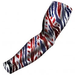 B-Driven Sports Pro-Fit Sports Arm Sleeves Patriot Emblem