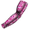 B-Driven Sports Pro-Fit Sports Arm Sleeves Razor Pink Grey