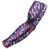 B-Driven Sports Razor Red White Blue Pro-Fit Sports Arm Sleeves
