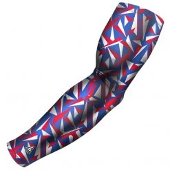 B-Driven Sports Razor Red White Blue Pro-Fit Sports Arm Sleeves
