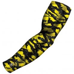 B-Driven Sports The Wild Yellow Black Pro-Fit Sports Arm Sleeves