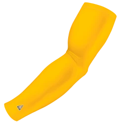B-Driven Sports Solid Yellow 123 Pro-Fit Sports Arm Sleeves