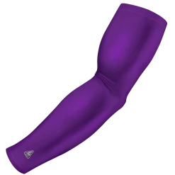 B-Driven Sports Pro-Fit Sports Arm Sleeves Solid Purple 268