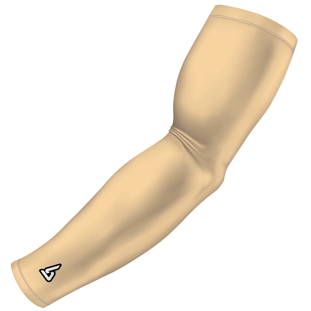B-Driven Sports Solid Beige 155 Pro-Fit Sports Arm Sleeves 3 B-Driven Sports Solid Beige 155 Pro-Fit Sports Arm Sleeves