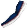 B-Driven Sports Pro-Fit Sports Arm Sleeves Baseball Seams Blue