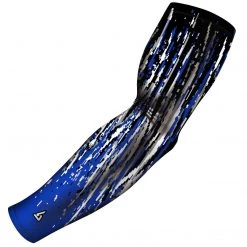 B-Driven Sports Streaks Royal Blue Pro-Fit Sports Arm Sleeves